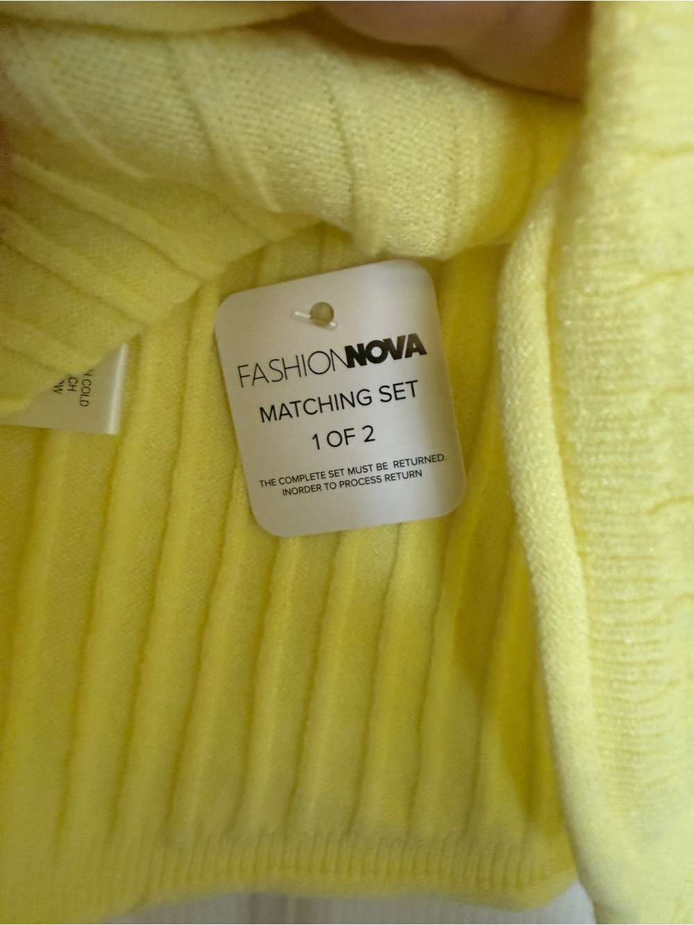 Fashion Nova – Long Time Crush Maxi Skirt Set (Yellow) NWT, Size S - Picture 7 of 12